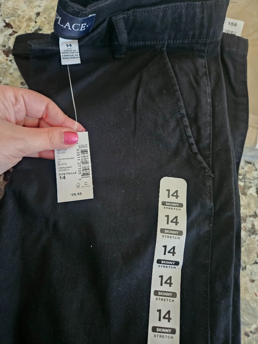 NWT Children's Place Boys Size 14 Skinny Chino Pants - Khaki